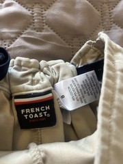 French Toast Girls Beige Pleated Uniform Skirt Size 8 Cotton/Poly Twill Button