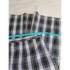 Becky Thatcher Elderwear Green Plaid School Skirt Uniform Size 20.5
