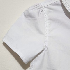 Gymboree Playproof Ruffle Poplin Button-Up Soft Girl Twee Light Academia Shirt 8