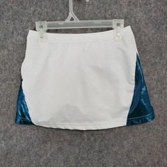 Rebel Athletic Cheer Uniform Girls Large Blue White CF Long Sleeve Top Skirt Set