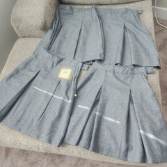 Dennis Uniform Girls Pleated Gray Skirt~JUNIOR 1