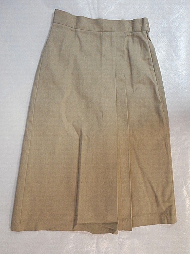 Girls A+ Khaki Box Pleat Long Uniform Skort Teen Sizes 2 Teen – 18 Teen