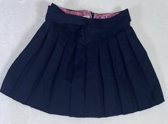 US Polo Assn. Girls Uniform Scooter Skirt Navy Blue Pleated Side Zip Sz 10 EUC