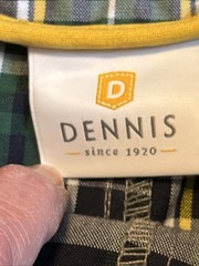 Dennis Uniforms Girls Size G8 Skort Blue Green Yellow white Plaid Pleated