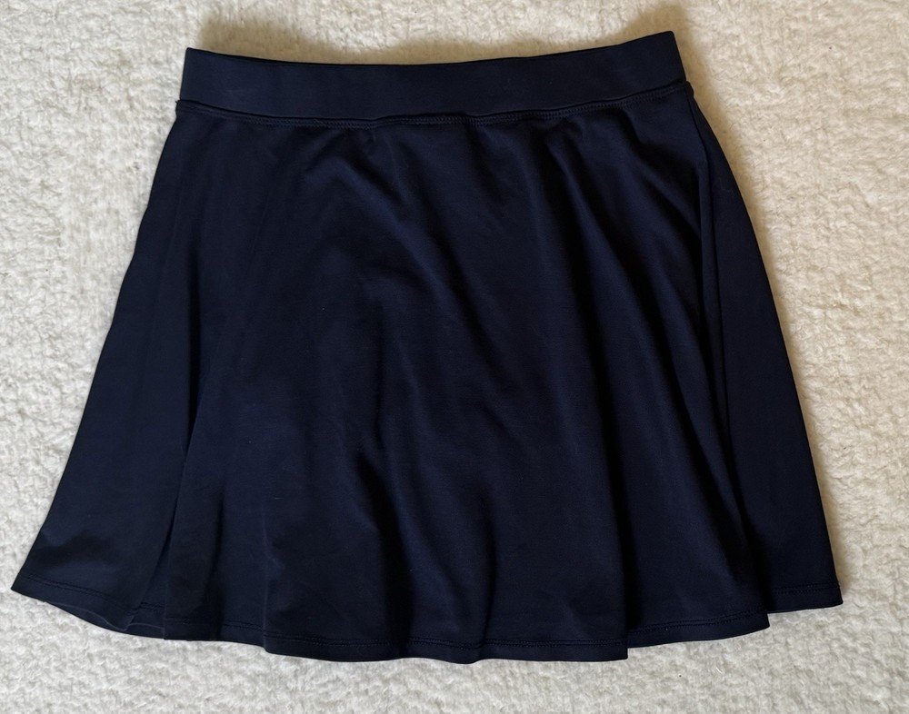 Childrens Place Girls School Uniform Skort 16 Navy Blue Ponte Stretch Pull On