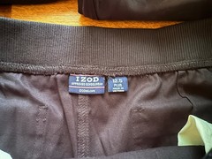 IZOD – NWT – 3 @ School Uniform Stretch Waist SKINNY Pants Sz 12.5-14 Navy Blue
