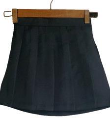 IZOD Uniform School Girls Size 6 Skirt 2 Piece Under Shorts Pleated Elastic Navy