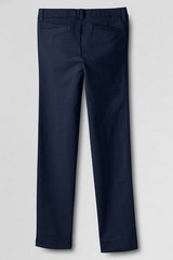 LANDS END Navy School Uniform Pencil Leg Chino Pants Girls 4 NEW