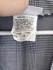 PARKER UNIFORM Girls sz 8 Navy Blue Plaid Pleated Jumper Dress Private School