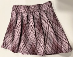 Girl’s Uniform Plaid Skirt Size 7 Kids Pleated Skater Purple NEW
