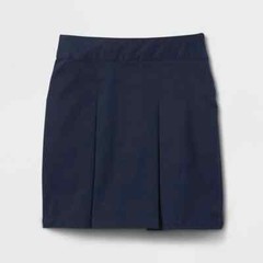 Girls’ School Uniform Pleated Twill Skort Skirt Navy Voyage size 14, 14 PLUS