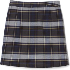 Girls Plus Blue Gold Plaid 2 Tab Skorts SX9110P-G1 French Toast 10.5P to 20.5P