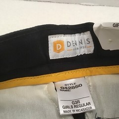 NWT Dennis Uniform Irvington Stretch Twill Flat Front Navy Pants Size 3R