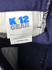 K12 Gear Girls Uniform Shorts Size 6 Navy Blue NWT School Stretch Pull-On
