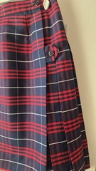 Royal Park School Uniform Skirt Sz 10 Blue and Red Plaid NWOT