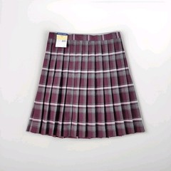 Girls *French Toast* Pleated Skirt Size 20 Burgundy/Gray Plaid SV9002-B1 *NWT*
