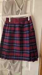 Royal Park School Uniform Skirt Sz 10 Blue and Red Plaid NWOT