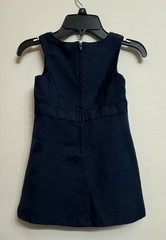 Chaps Girls Size S 4 Schoolwear Uniform Jumper Dress Navy Blue EUC pleats