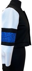 Weissman Brand Short Jacket w/Blue Sequins Polyester Blend Child Size M