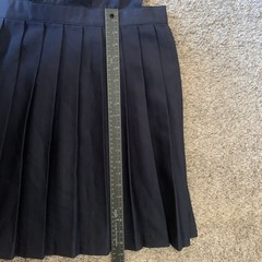 French Toast Girls Uniform Jumper Girls Size 14 Navy Blue Pleated V-neck