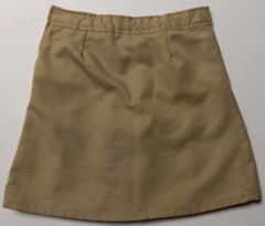 Girls School Uniform Skirt Skort Pleated Navy Blue Khaki Beige Size 10 Lot of 3