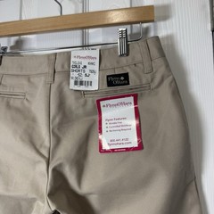 NEW Flynn Ohara Uniforms Girls Twill Shorts Khaki/Beige Size 5J
