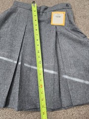 Dennis Uniform Girls Pleated Gray Skirt~JUNIOR 1