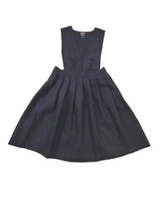 Frech Toast Girls V-neck Jumper School Uniform Dress Navy Blue Sz 12