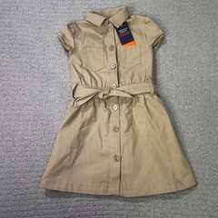 French Toast Safari Dress Size 5 Khaki Tan Utility Academia School Uniform NWT