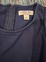 Cherokee Girls Navy Blue Pleated Dress Size 5