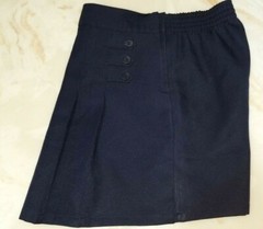 GIRLS Skort School Wear Uniform Navy Blue Scooter 3 Button BUGLE BOY Size 8