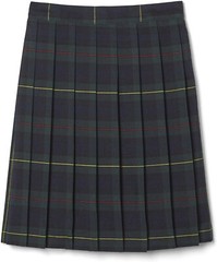 Girls Plus Green Plaid Pleated Skirt SV9098P-C1 French Toast Sizes 10.5 to 20.5