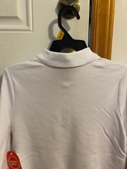 NEW GIRLS SIZE LARGE 10-12 WONDER NATION LONG SLEEVE SCHOOL UNIFORM POLO SHIRT