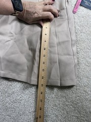 NWT Nautica Girls Tan Pleated Pull On Scooter Skort Sz 10 School Uniform Preppy