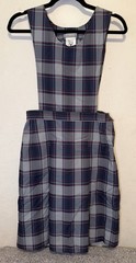 Dennis School Uniform Girls Teen Size 16 Dunbar Plaid Jumper Dress 18636