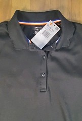 French Toast Girl’s Short Sleeved Polo Shirt School Uniforms Sz 18/20 XXL Black