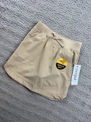 Cat & Jack Girls Youth XS 4/5 Khaki Woven Performance School Uniform Skort