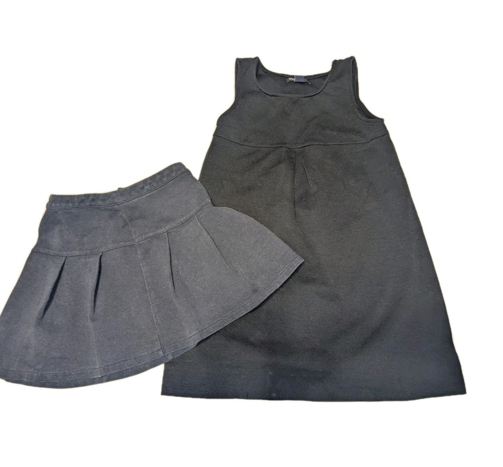 Girls Gap Kids Navy Blue Jumper And Skirt Uniform Sz 6-7