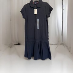 Gap Kids Navy Knit Pleated Girls Dress Sz MD NWT