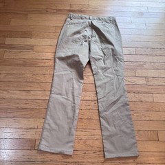 Cat & Jack Girls Khaki Straight Leg School Uniform Chino Pants Tan Size 18 NWT