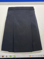 Elder Brand, Girls Kick Pleat Skirt, NWT, Navy, Half, Teen & Teen Half