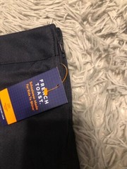 French Toast School Uniform Skirt Girls Size 18 Blue Pleated Pull-On
