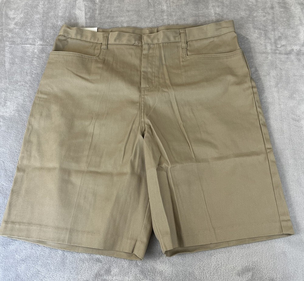 Classroom School Uniforms Girl Adjustable Waist Flat Front Bermuda Shorts