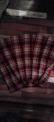 Becky Thatcher Elderwear Navy red Plaid School Pleat Uniform Skirt sz 8 elastic