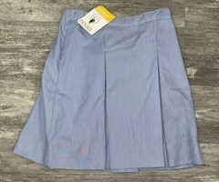 Dennis School Uniforms Pleated Blue Pinfeather Skirt Creaset Junior Size J1 NEW