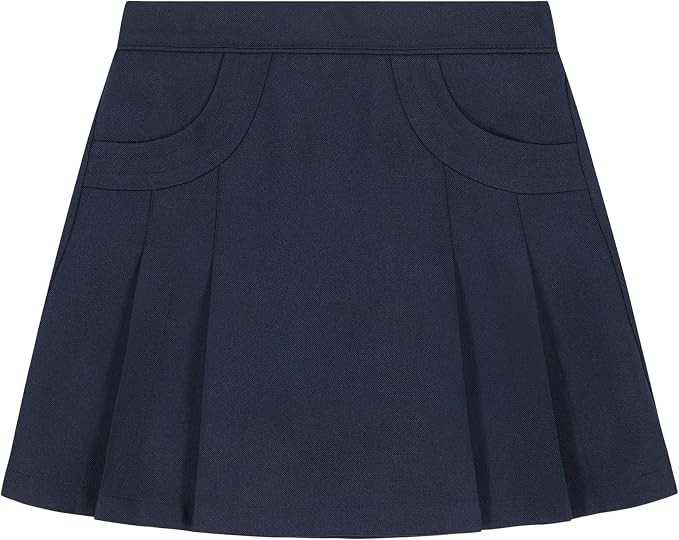 Nautica Girls’ School Uniform Pleated Pull-on Scooter Skirt w/Undershorts Size 4