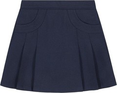 Nautica Girls’ School Uniform Pleated Pull-on Scooter Skirt w/Undershorts Size 4